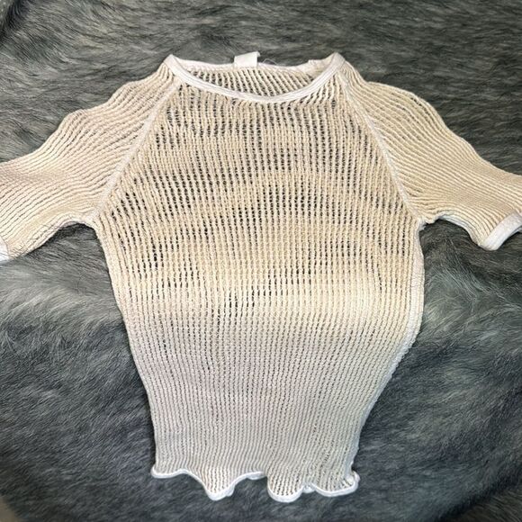 Vintage French Military Mesh Net Top C30 - Picture 7 of 8